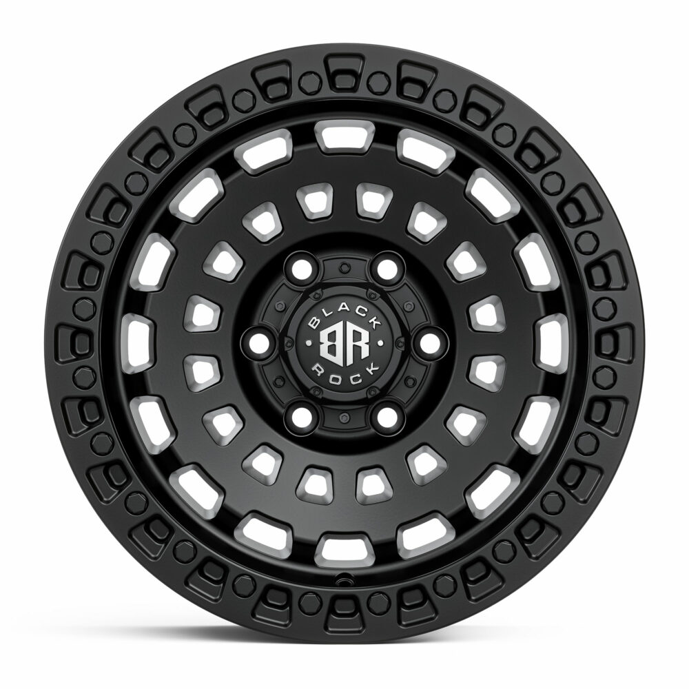 4x4 Wheels for Truck and 4WD Black Rock HEX Satin Black Rims