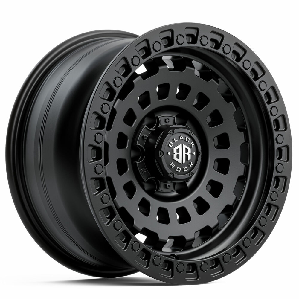 4x4 Wheels for Truck and 4WD Black Rock HEX Satin Black Rims