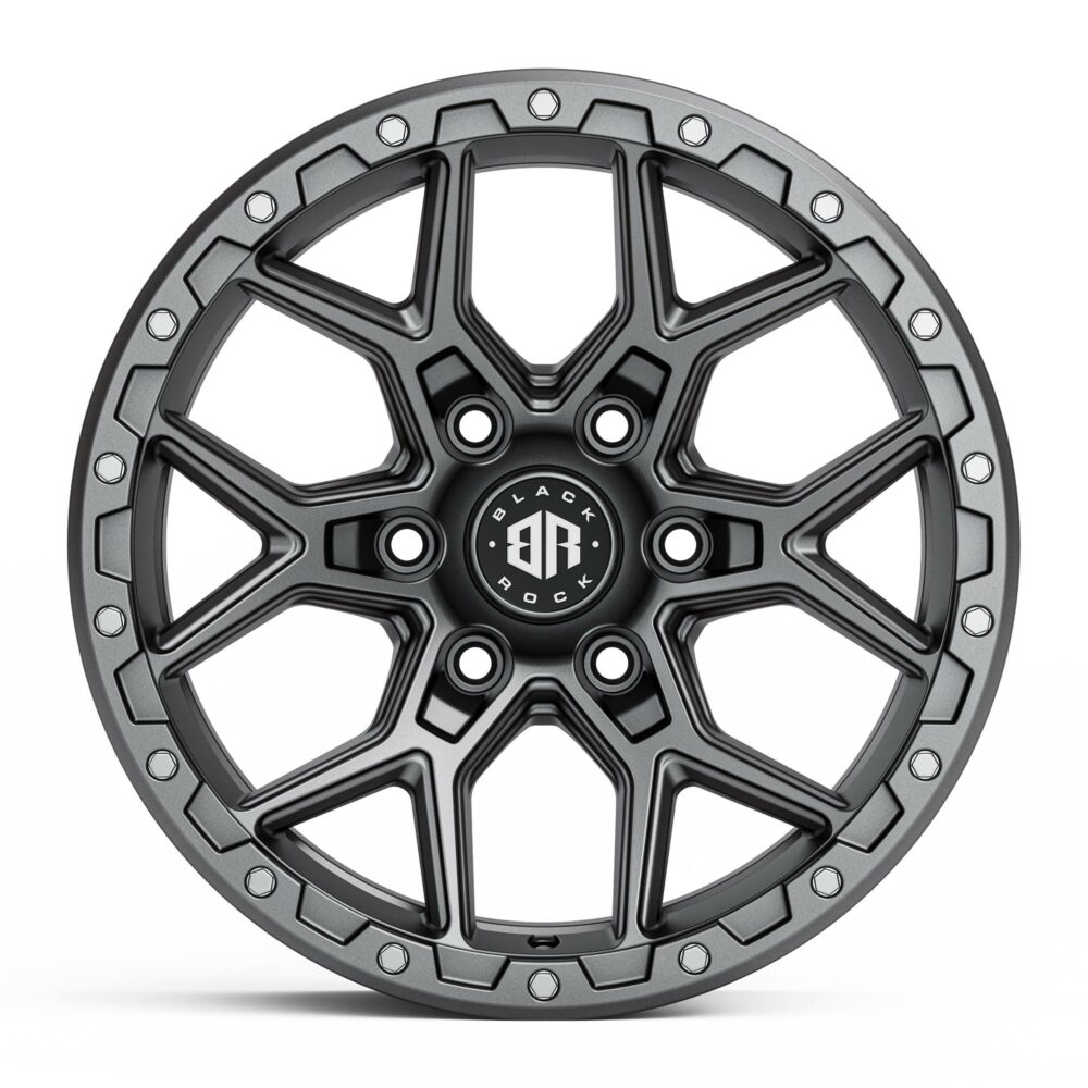 4x4 wheels Black Rock Viper Satin Grey Rims for 4x4 By Black Rock Offroad