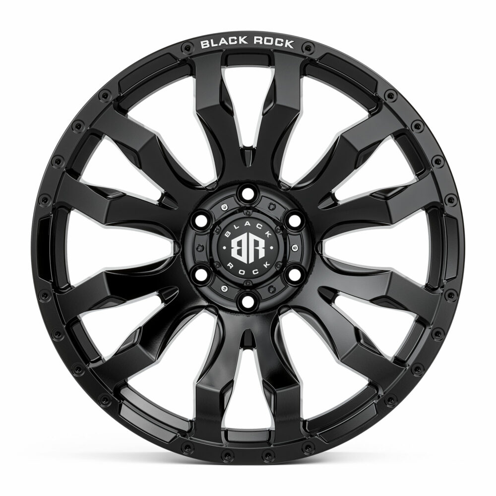 4x4 wheels Black Rock Vulcan Gloss Black Rims for 4x4 By Black Rock Offroad