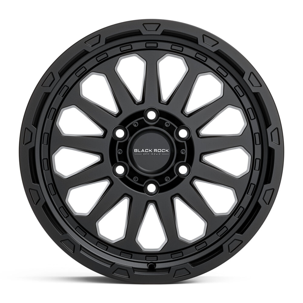 4x4 Wheels for Truck and 4WD Black Rock Prime Satin Black Rims
