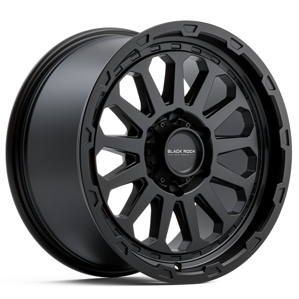 4x4 Wheels for Truck and 4WD Black Rock Prime Satin Black Rims