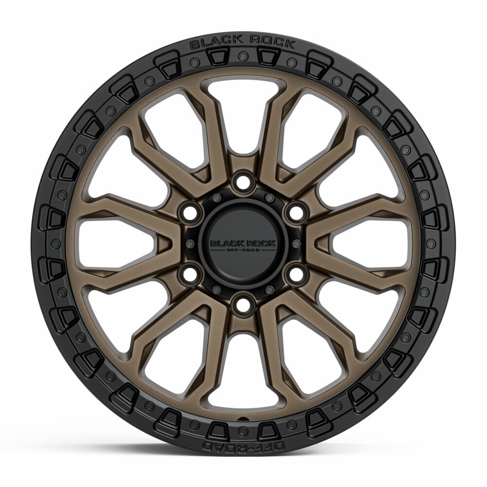 4x4 Wheels for Truck and 4WD Black Rock Cobra Dark Bronze Black Ring Rims