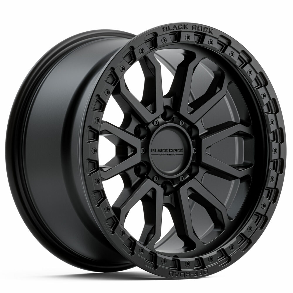 4x4 Wheels for Truck and 4WD Black Rock Cobra Satin Black Rims