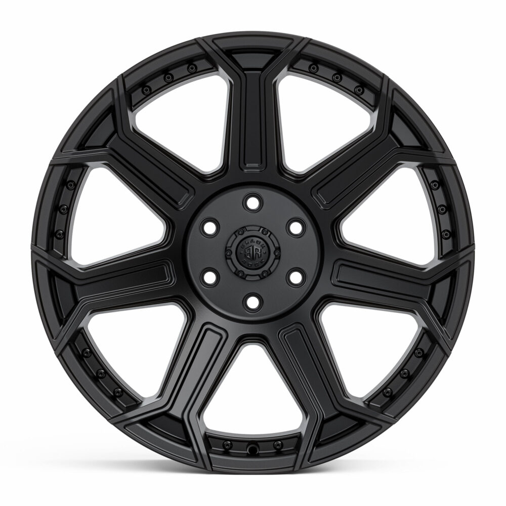 4X4 Rims Black Rock Havoc Satin Black Off-Road Wheels 22 inch 6x139.7 PCD