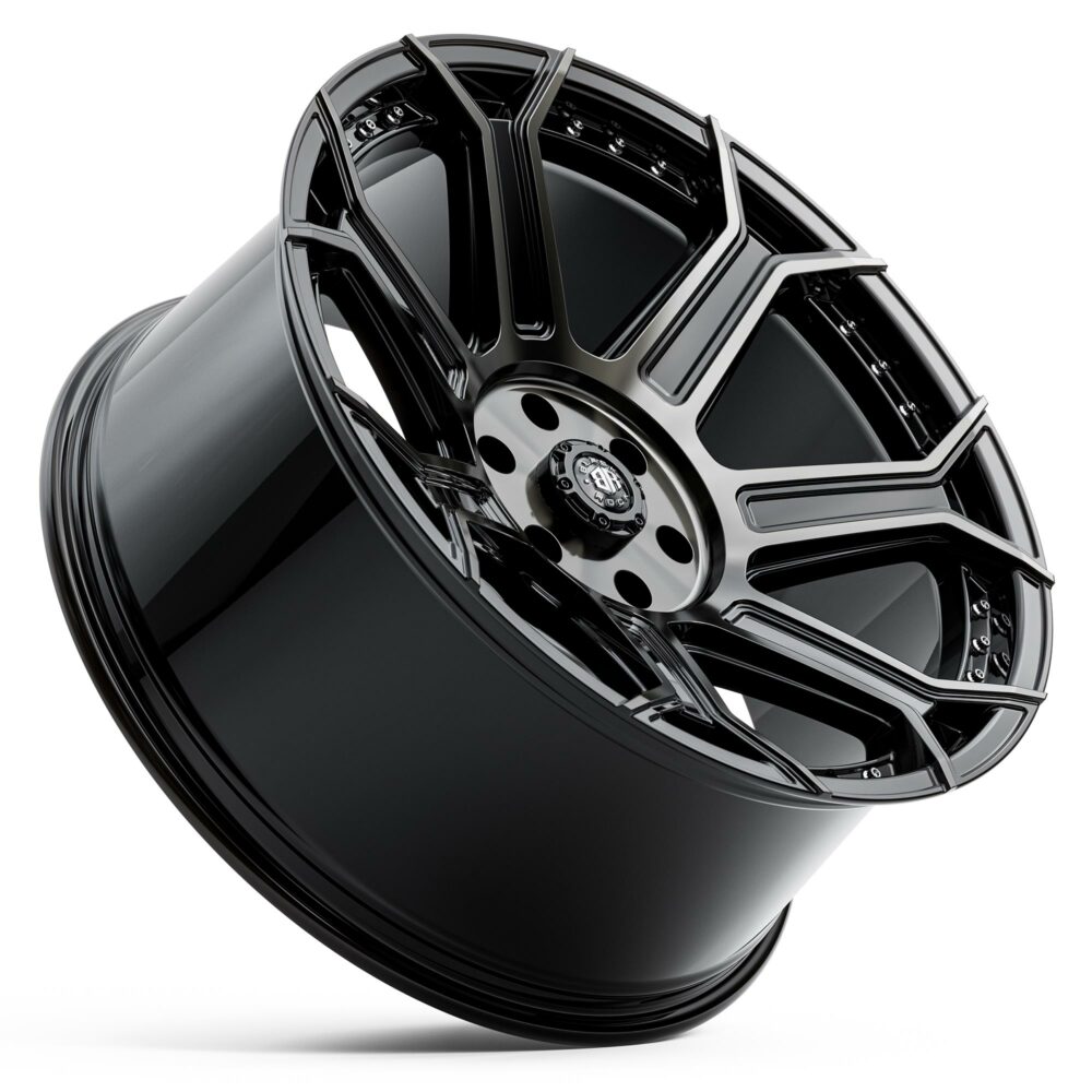 4X4 Rims Black Rock Havoc Gloss Black Tinted Off-Road Wheels 22 inch 6x139.7 PCD
